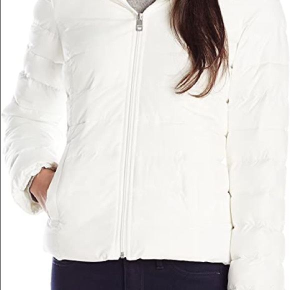 Dkny white puffer jacket Clearance